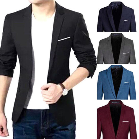 New Style Men Blazer Casual Slim Fit Office Suit