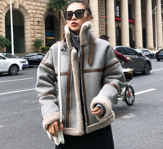 Lamb wool coat