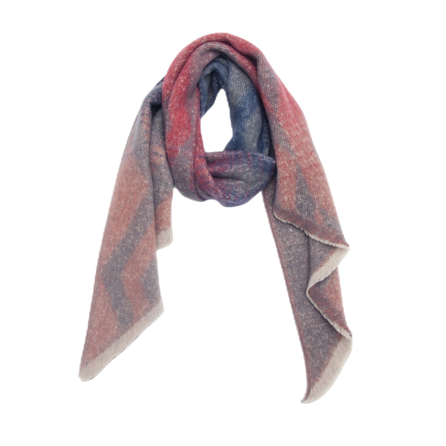 European And American Yarn Rhombus Twill Scarf