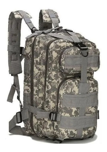 Tactical Military Assalt Backpack 30l 3d Camouflage Grey