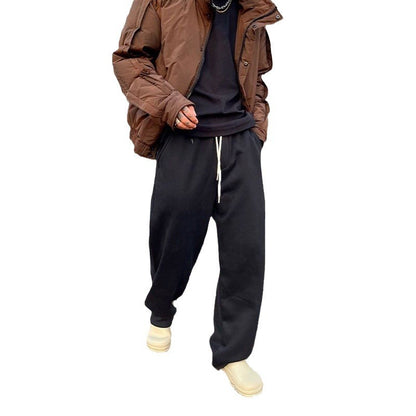 American Retro Casual Sweatpants Men's Elastic Waist Loose