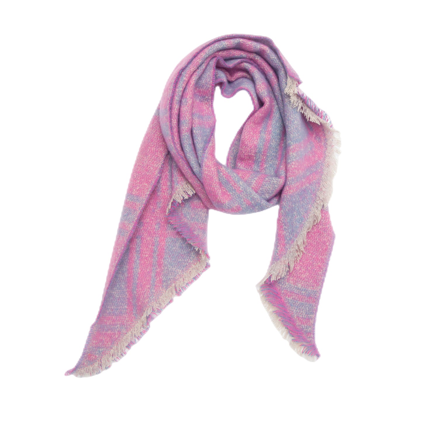 European And American Yarn Rhombus Twill Scarf