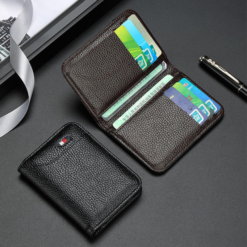 Men's Business Leather Case Bank Card Holder