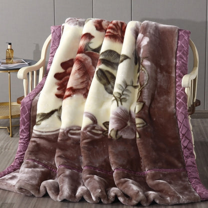 Blanket Quilt Winter Double Sided Warmth Extra Thick Flannel