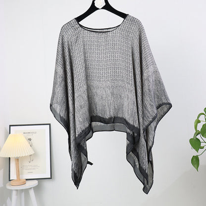 Artificial Silk Pullover Sunscreen Scarf Shawl