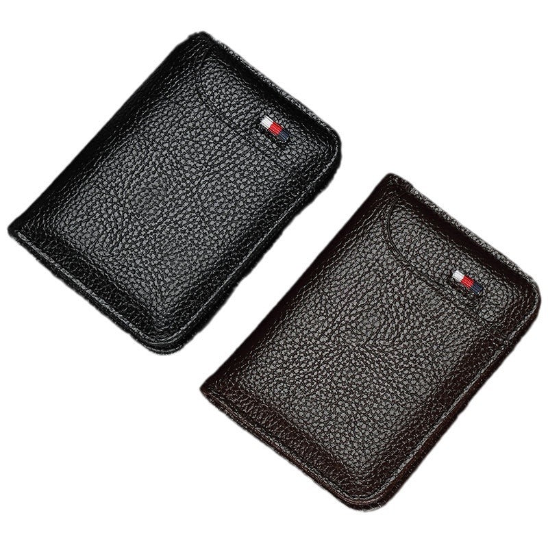 Men's Business Leather Case Bank Card Holder