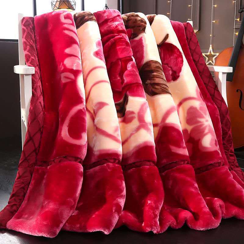 Blanket Quilt Winter Double Sided Warmth Extra Thick Flannel