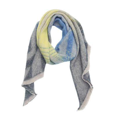 European And American Yarn Rhombus Twill Scarf