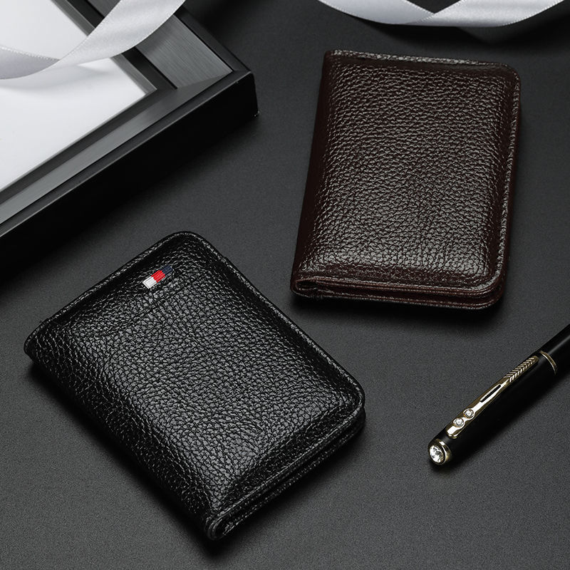 Men's Business Leather Case Bank Card Holder