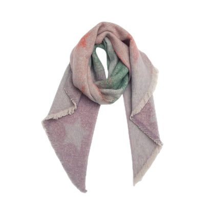 European And American Yarn Rhombus Twill Scarf