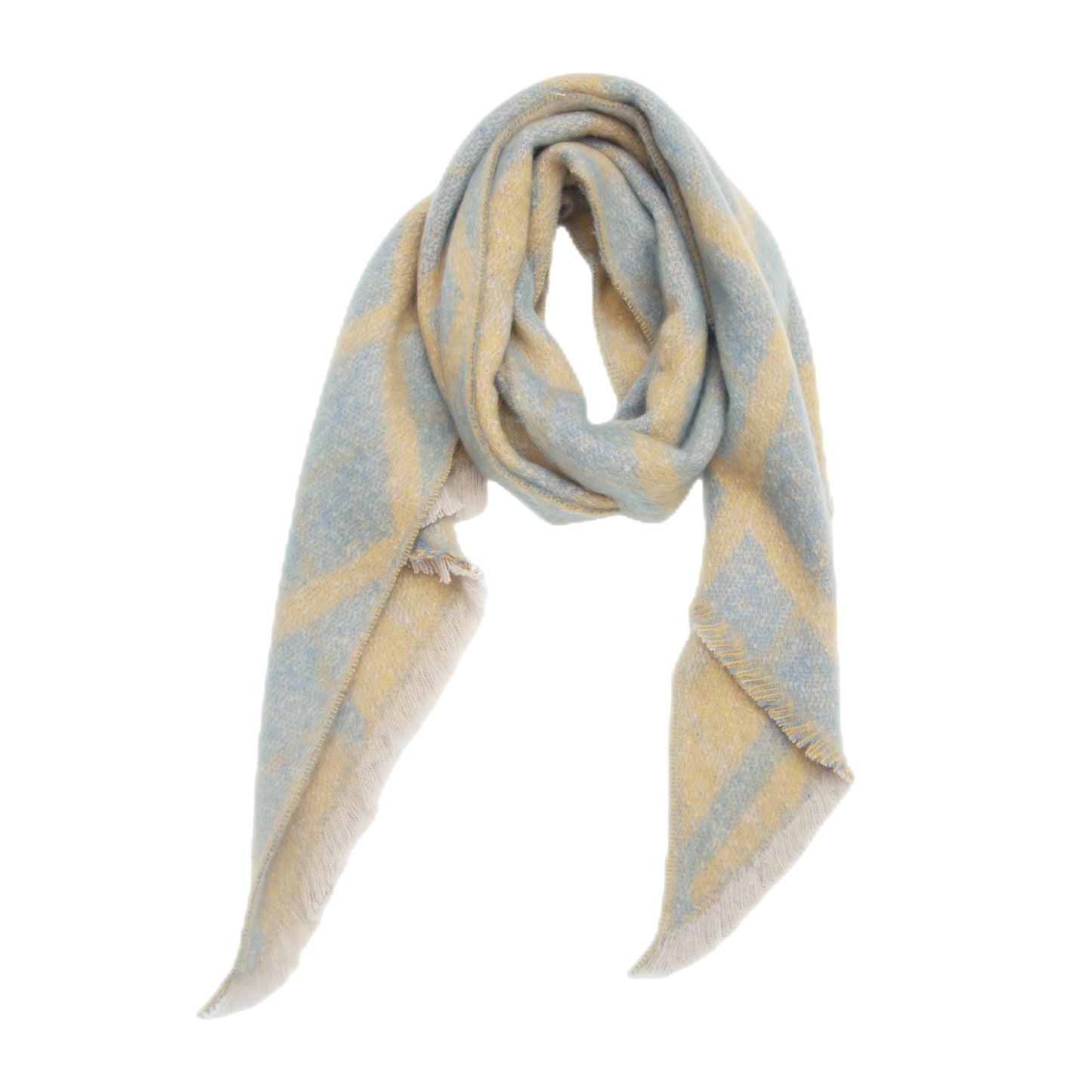 European And American Yarn Rhombus Twill Scarf