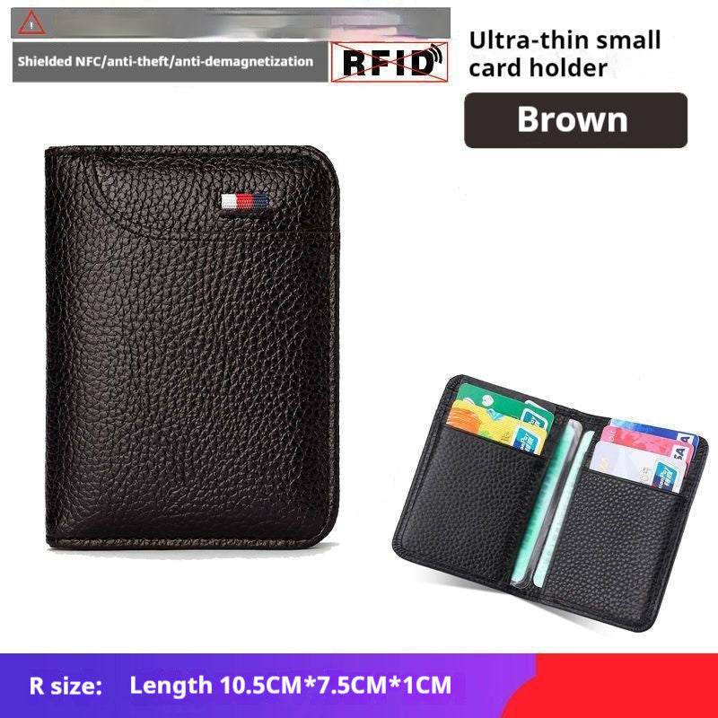 Men's Business Leather Case Bank Card Holder