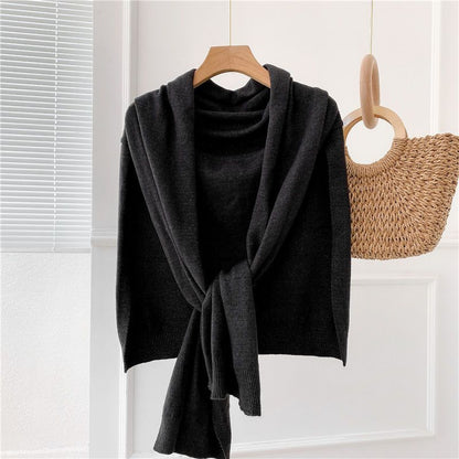 Cashmere Shawl Outer Match Knitted Thick Warm