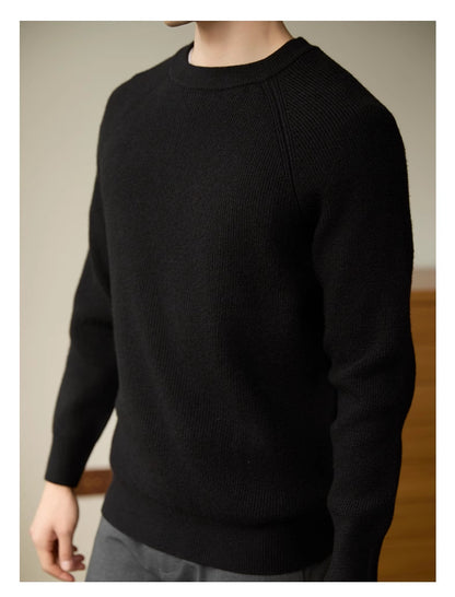 Men's Long Sleeve Warm Leisure Versatile Solid Color Bottoming Shirt