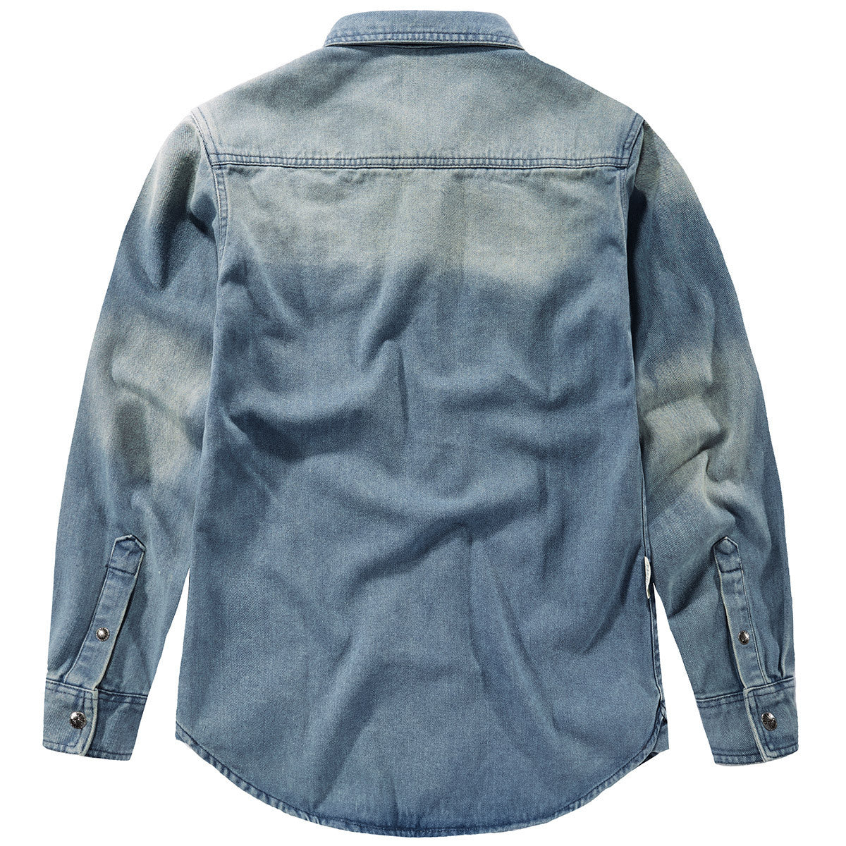 Men's Long Sleeve Slim Fit Denim Shirt