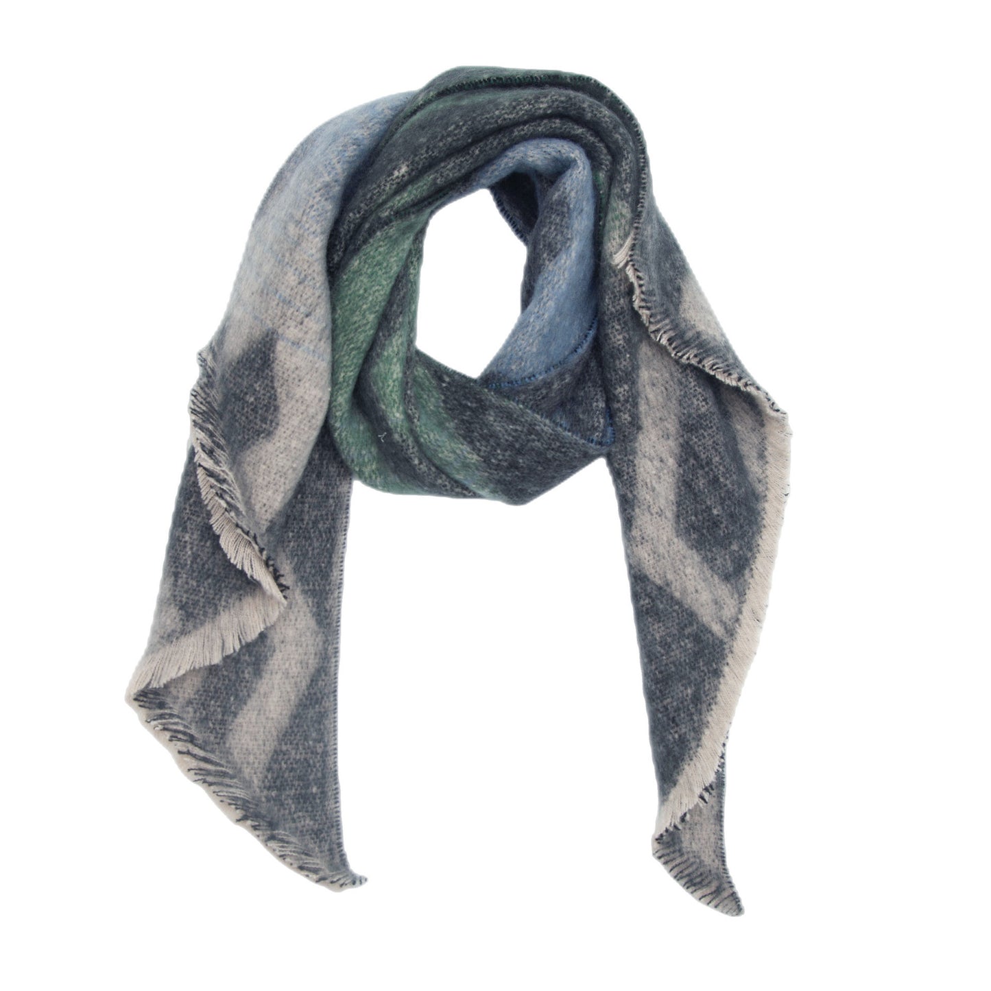 European And American Yarn Rhombus Twill Scarf